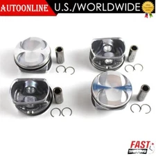 4x Piston&Ring 11257589348 For MINI R56 R55 R57 Cooper Countryman Paceman 06-16