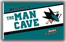 San Jose Hockey Team Memorable Flag 3x5ft 90x150cm Sharks Man Cave Best Banner