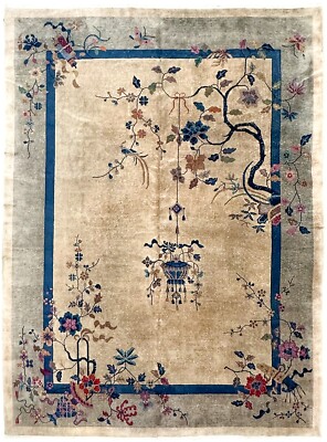 9x12 Tree of Life Walter Nichols Antique Chinese Art Deco