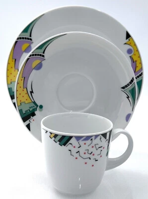 Seltmann Scarlett Joy 5 Gedecke Kaffeetassen Untertassen Kuchenteller - Bild 1 von 4