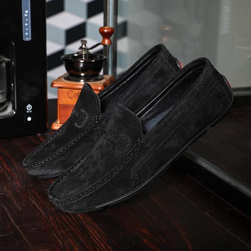 Mens Luxury Italian Suede Loafers Slip On Moccasins Driving Boat Deck Shoes Hot - Picture 8 of 19