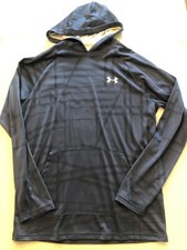 Under Armour Knit Sweatshirt Men's Medium Navy Blue Knit Activewear Lightweight