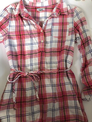 open lace back dress 60s Pink Plaid Dress – Luxie Vintage main image 1
