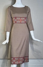 Souleiado ANTONELLA Silk Sheath Dress Size 6, Charles Demery Pierre Deux Style