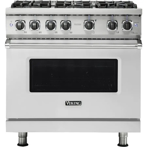 New ListingViking Vkvgr5366Bss 36" Pro Freestanding Natural Gas Range Stainless Steel $8129