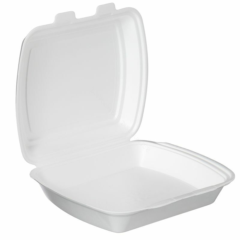 200 Menüboxen Weiß ungeteilt HP4 Imbissboxen Lunchbox To-Go Boxen Take away Box