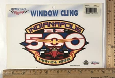 Vintage 1998 Indy 500 Event Racing Window Static Cling Decal 82nd Indianapolis