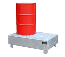 Steel drip tray 1200x800x360 mm 215 litres hot dip galvanised
