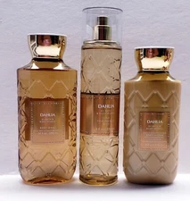 Bayh & Body Works DAHLIA Body Lotion, Shower gel and Fragrance Mist