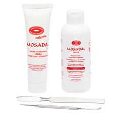 Hornhautentferner Mosadal Single Fußpflegeset mit Urea Creme Antihornhaut