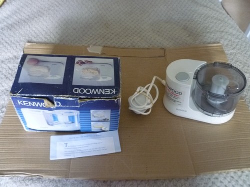 Kenwood CH100 Mini Zerkleinerer in weiß mit Anleitung und Karton, voll funktionsfähig