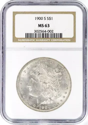 1900-S Morgan Silver Dollar NGC MS63