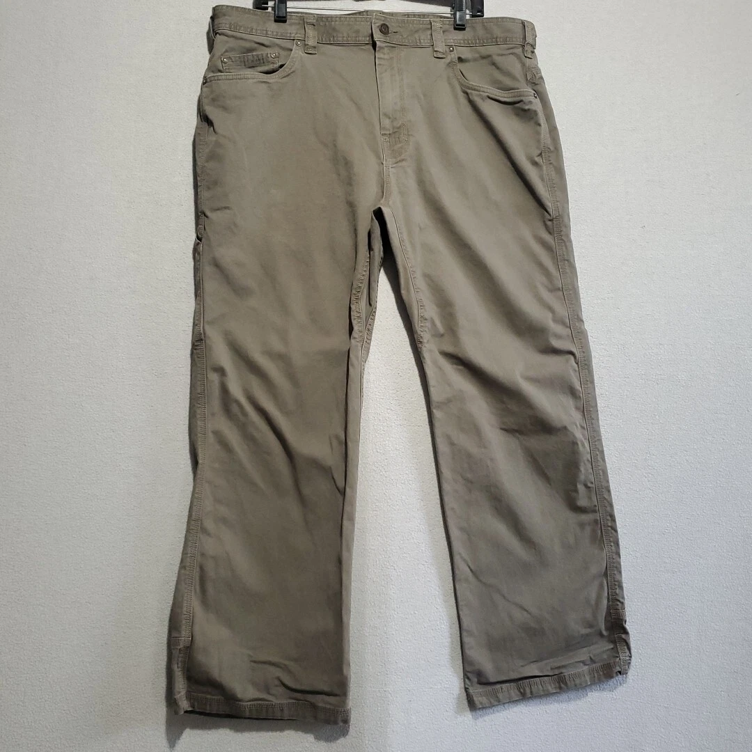 Prana Pants Mens 40x30 Bronson Gray Camp Hike Fish Outdoor 5 Pocket Stretch Dad