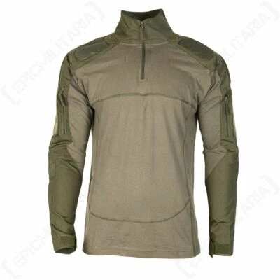 MIL-TEC Chimera Combat Shirt - oliv - Tactical Top Airsoft Wandern Paintball RipStop