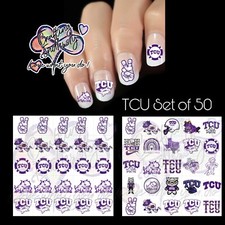 TCU Waterslide Nail Decals Set Of 50 Instructions  Bonus