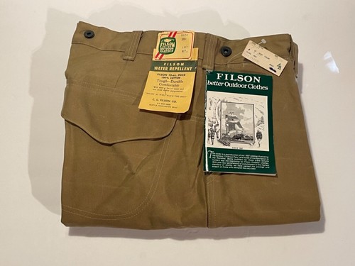 Vintage Filson Men's Tin Cloth Pants 