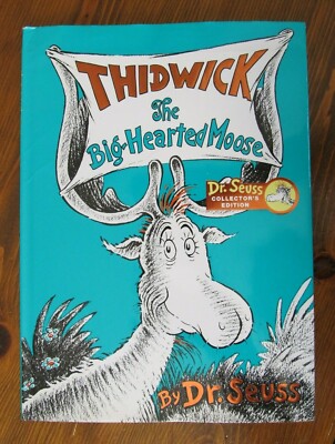 Thidwick the Big-Hearted Moose by Dr. Seuss Hardcover Book -DJ