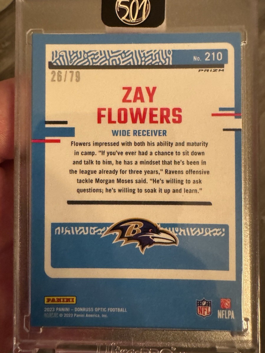 2023 Optic Zay Flowers Rated Rookie Orange Scope Prizm /79 #234