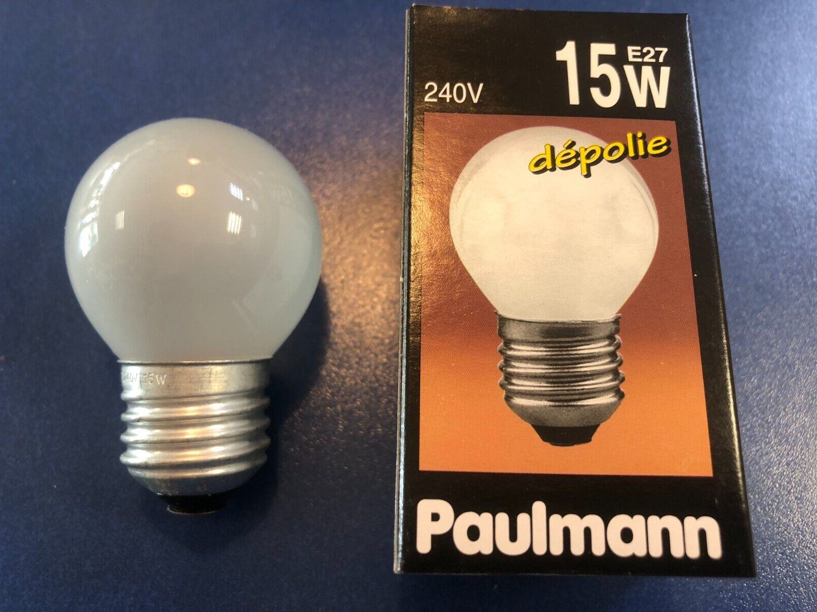 Paulmann Drop P45 E27 15W Soft Opal Art.No.128.10 240V Incandescent Lamp DIM