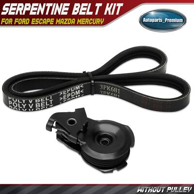 #ad 2x Water Pump Serpentine Belt Drive Component Kit for Ford Escape Mazda Mercury $27.19