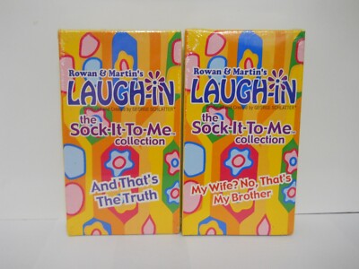 Lot of 2 Sealed Rowan & Martin's Laugh-in The Sock It To Me Collection VHS