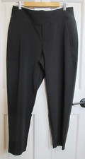 Maurices Black Dressy Ankle Pants Womens Size L Short 32x26 Pull On 58-33841