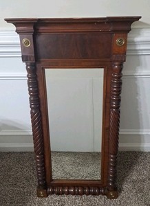 Antique American Empire Wall Console Mirror