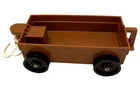 Vintage Fisher Price Little People ZOO TRAIN #916 Brown Tram Cart