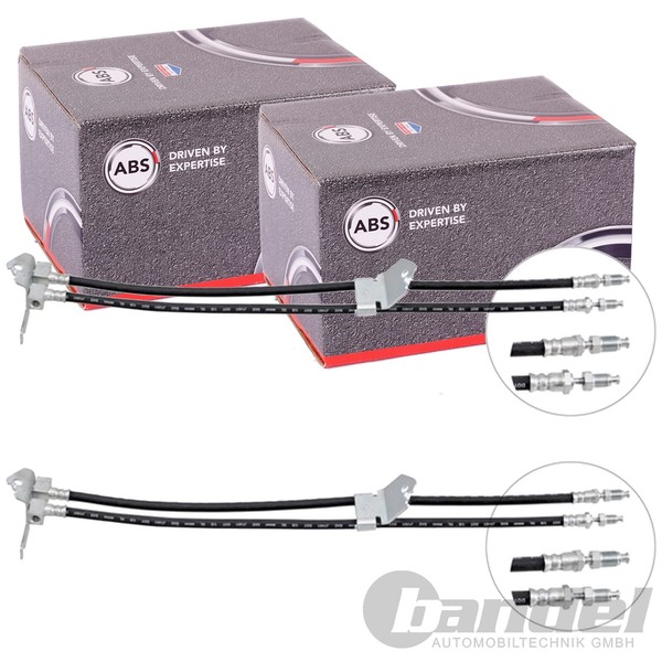 2X A.B.S. BremsschlÄUche Hinten Innen Mitte Passend FüR Ford Transit-image