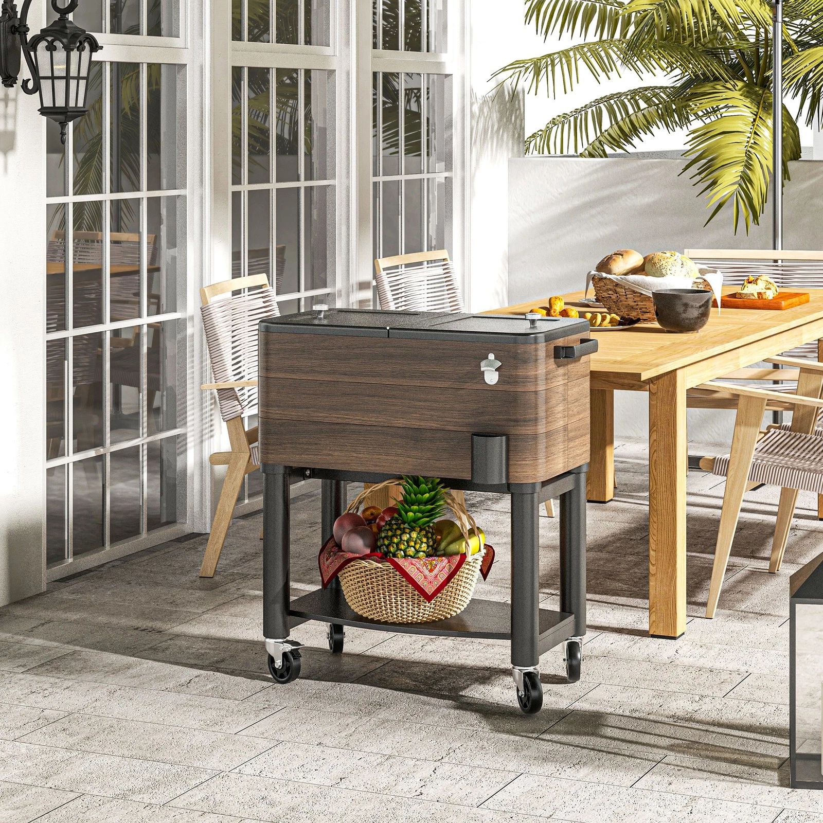 Outsunny Patio Cooler Cart