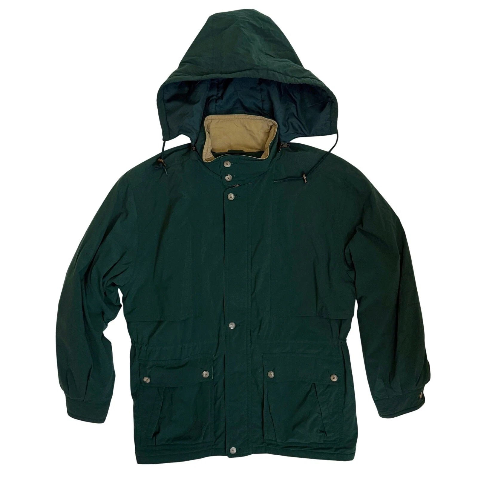 L.L.Bean Insulated Hooded Jacket Green XL