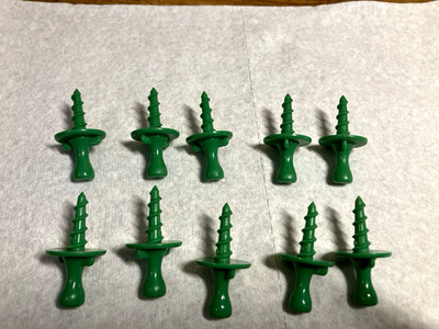 Pampered Chef Corn Cob Screw Knob Holders Set of 10, Service For 5, #2455, Used