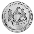 1 oz Silver Round - Vintage Eagle & Flag