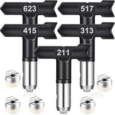 Graco Paint Sprayer Tips, 5 Pcs Airless Paint Sprayer Tips Set 211/313/415/517/