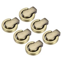 6Stk Geldbeutel 17Mm D-Ring Metall Nieten Schnallen FüR Tasche Diy Bronze