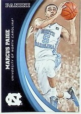 2016 PANINI NORTH CAROLINA TAR HEELS #24 MARCUS PAIGE BASE CARD NM-MT