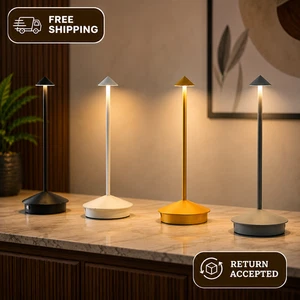 USB Lampe de table rechargeable de type C LED Bar lumineux de bureau tactile Hôtel Cafe