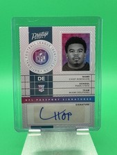 2024 Panini Prestige Chop Robinson RC NFL Draft Passport Signatures #NPS-CRN