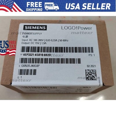 6EP3321-6SB10-0AY0 1PCS NEW SIEMENS LOGO! Power Supply 6EP3321-6SB10-0AY0