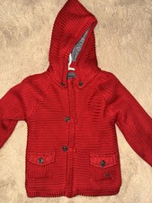 Jacket Hooded Knit Red Mayoral 24M Unisex Baby Toddler Button Zip Fleece