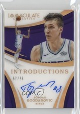 2017-18 Panini Immaculate Introductions 57/75 Bogdan Bogdanovic #II-BGB Auto oh4