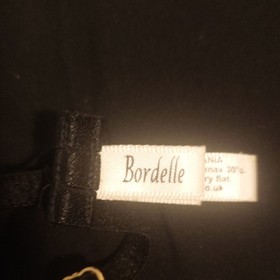 Bordelle Luxury Satin Elastic Signature Ring Collar black 
