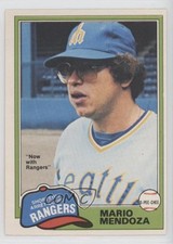 1981 O-Pee-Chee White Back Mario Mendoza #76 0m8e