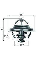 NEU - Mahle TX2080D Thermostat, KüHlmittel FüR MERCEDES-BENZ Puch