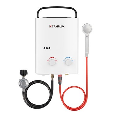Camplux Outdoor Gas Water Heater Instant Hot Portable Shower Camping RV Pump Kit