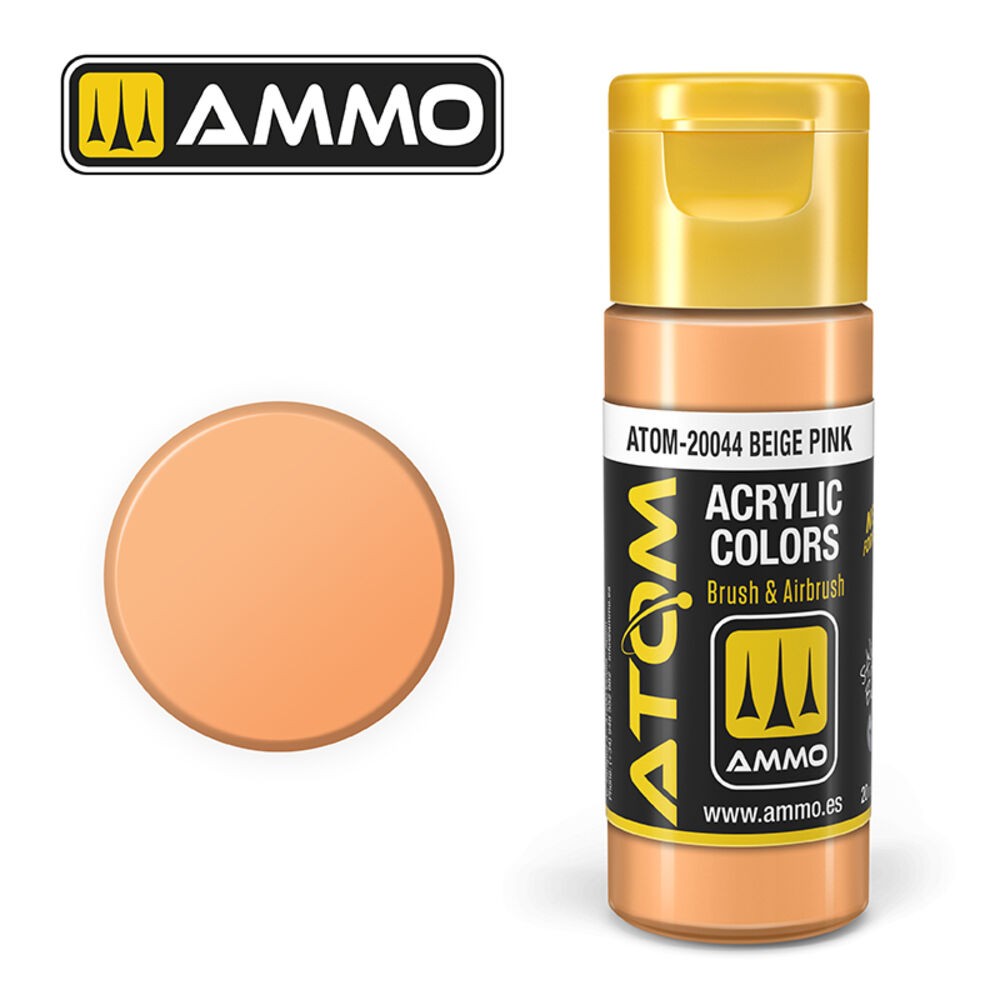 Ammo Mig Atom-20044 - Atom Color Beige Pink 20ml - New