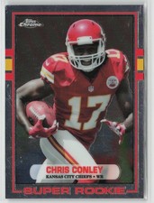 Chris Conley RC 2015 Topps Chrome Super Rookie Kansas City Chiefs #89-CC