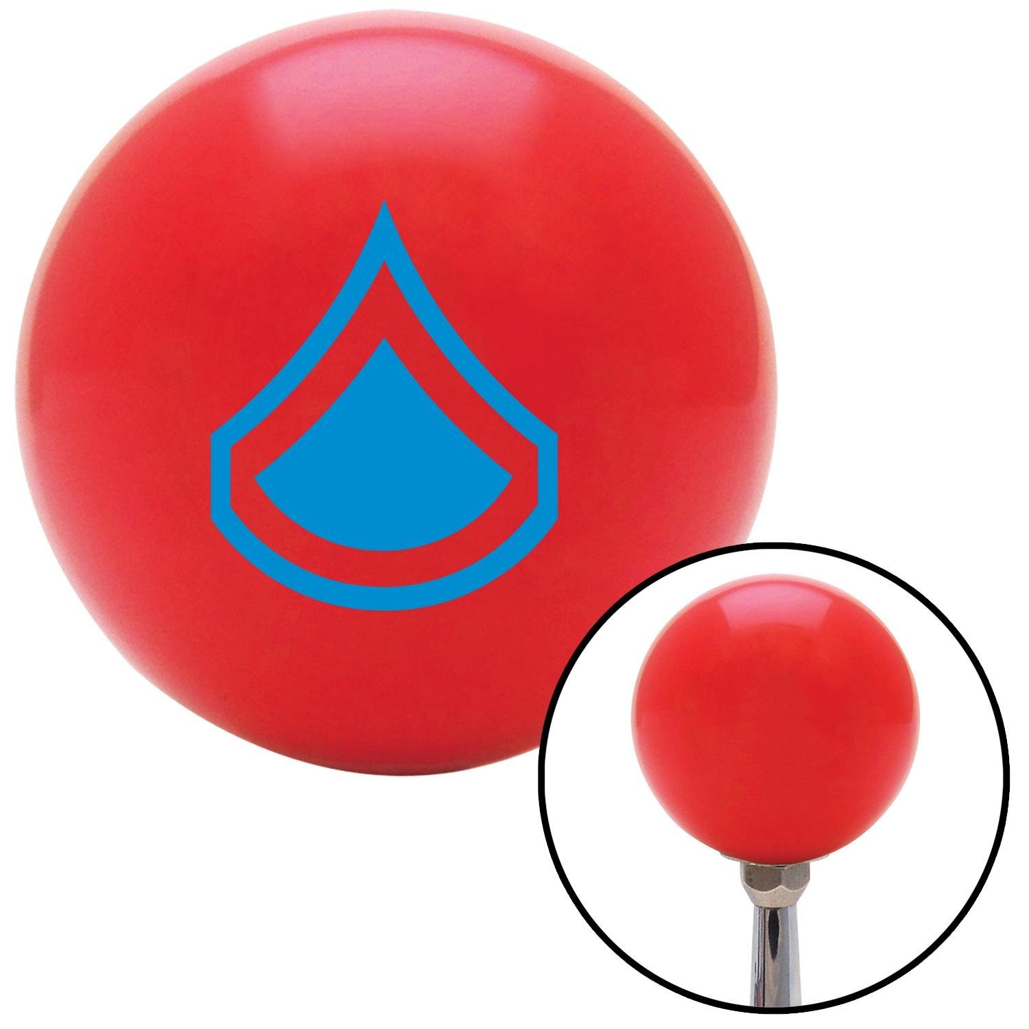 Blue Private First Class Red Shift Knob w/ M16x1.5 Insert Shifter Auto Manual