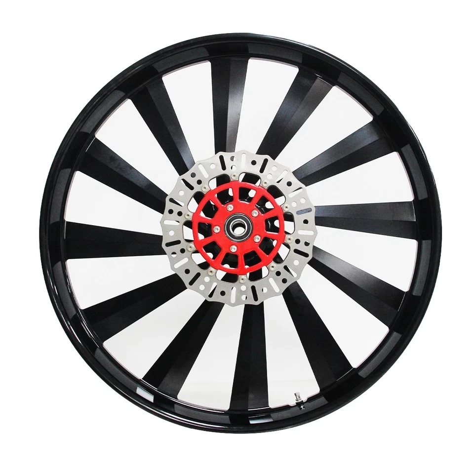 Front Wheel Rim 11.8" Brake Disc Rotor For Harley Touring Softail Sportster Dyna - Image 4 of 4