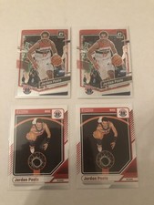Lot of 4 Jordan Poole NBA Basketball Cards Washington Wizards